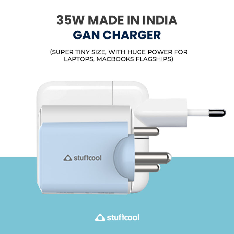 Charge On the Go Bundle - HyperJuice 35W GaN Charger and 2M USB-C Cable