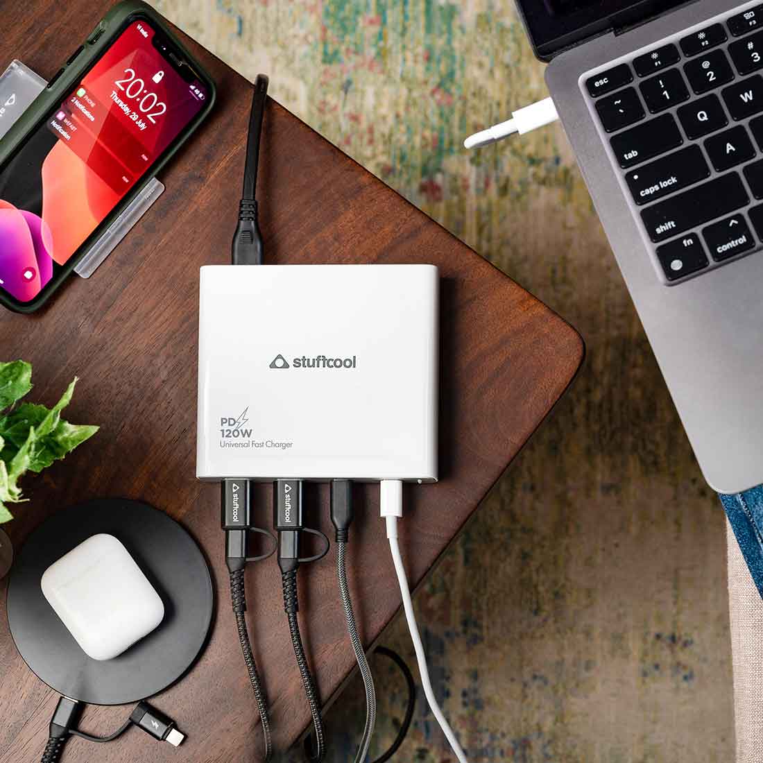 Centurion 120W 4 Port charging station