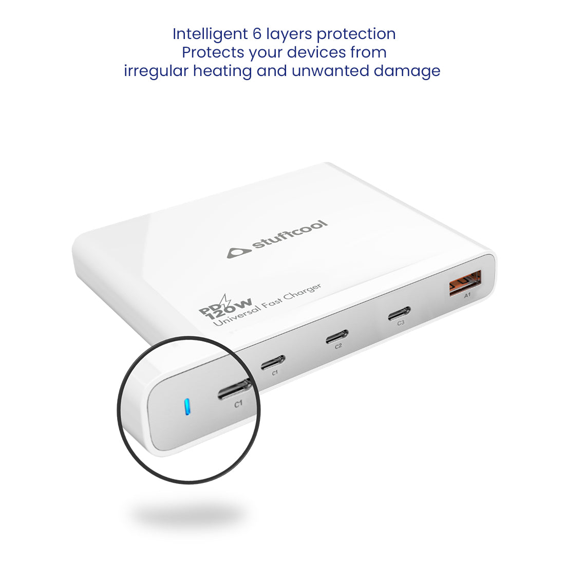 Centurion 120W 4 Port charging station