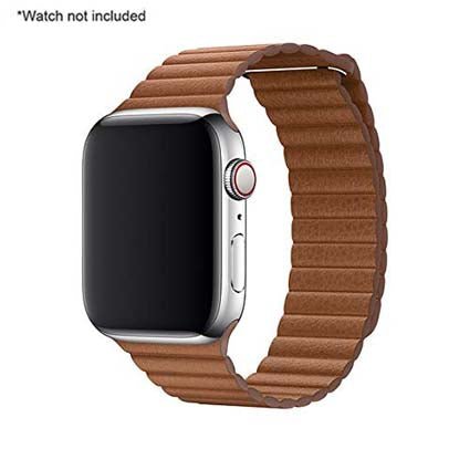 Leather Loop Magnetic Closure Watch Band Compatible with All Apple Watch Series