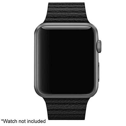 Leather Loop Magnetic Closure Watch Band Compatible with All Apple Watch Series