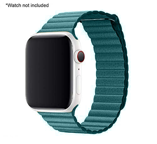 Leather Loop Magnetic Closure Watch Band Compatible with All Apple Watch Series