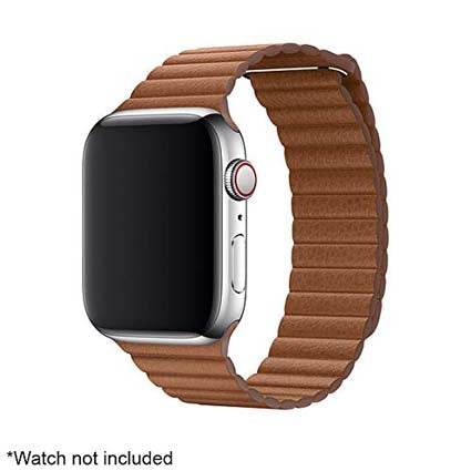 Leather Loop Magnetic Closure Watch Band Compatible with All Apple Watch Series