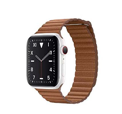 Leather Loop Magnetic Closure Watch Band Compatible with All Apple Watch Series