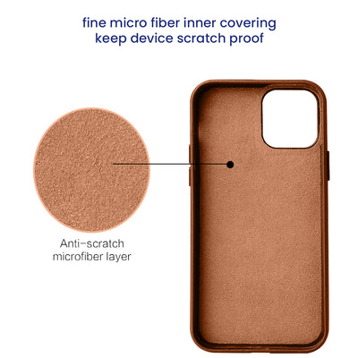 Premier Smooth Leather Back Case for iPhone 14