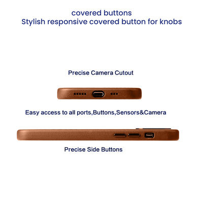 Premier Leather Back Case  Cover for iPhone 14 Plus