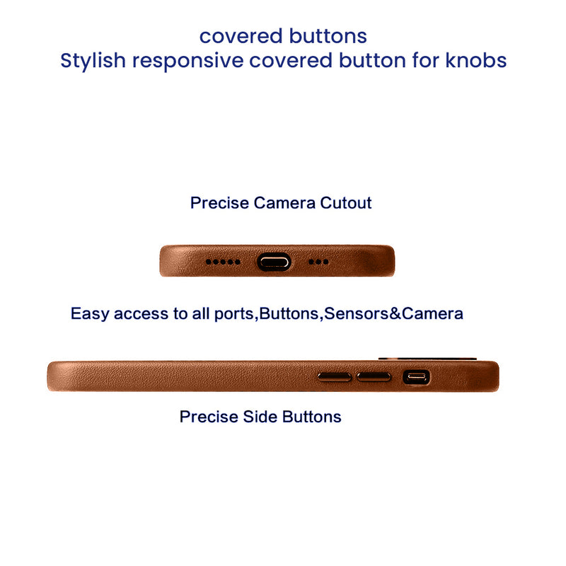 Premier Leather Back Case  Cover for iPhone 14 Plus