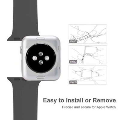 Silicon Watch Band Compatible with All Apple Watch Series 42-44mm ( More Color Options available)