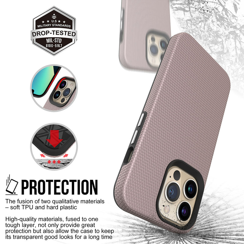 Spike Tough & Solid Dual Layer Hard Back Cover Case for Apple iPhone 13 Pro