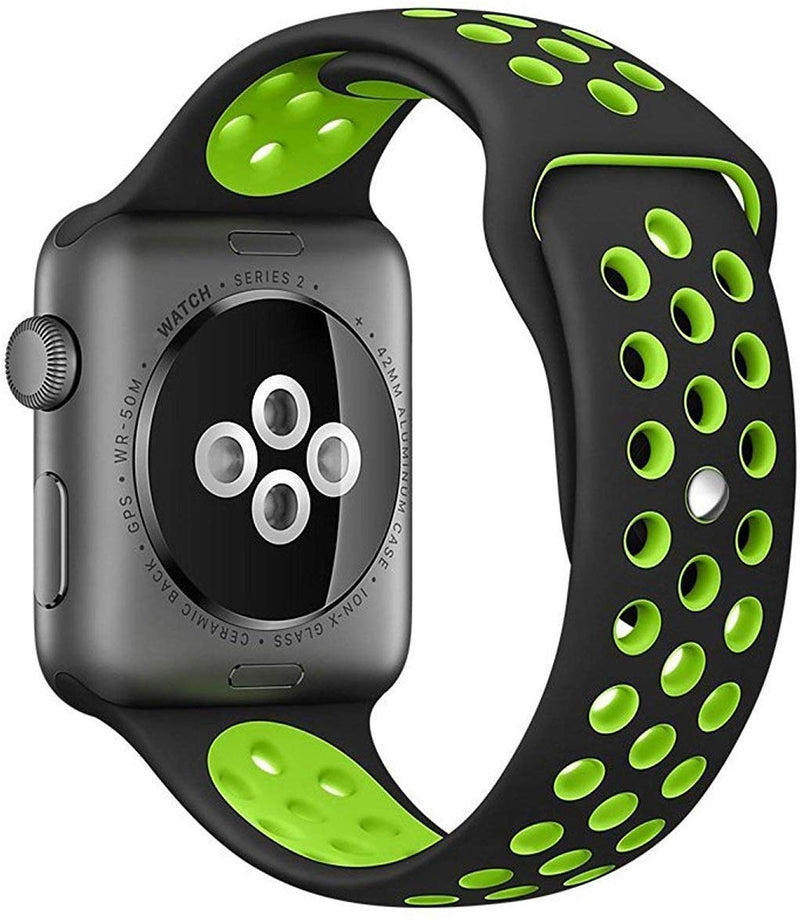 Silicon Sports Watch Band Compatible with All Apple Watch Series 42-44mm ( More Color Options available)
