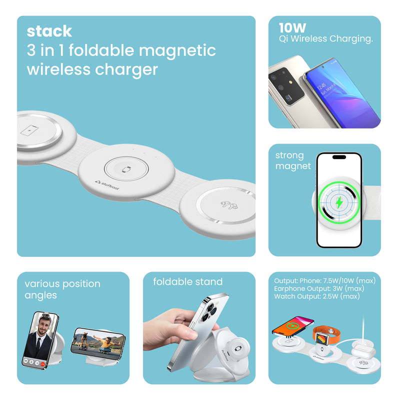 3 in 1 qi wireless 2025 charger