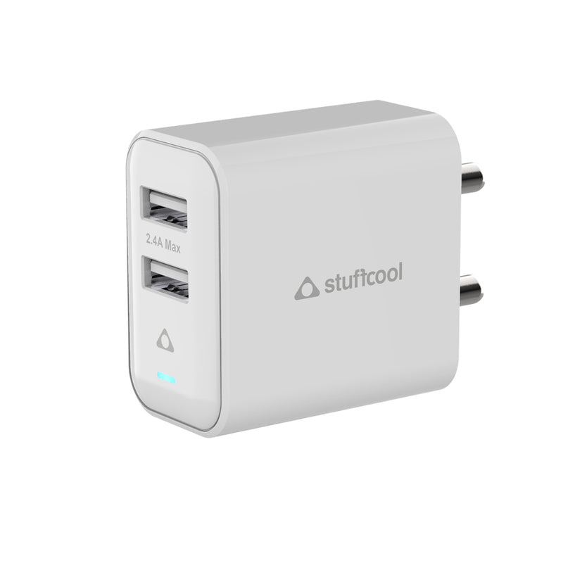 Flow 12W Dual Port Wall Charger
