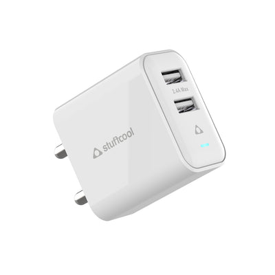 Flow 12W Dual Port Wall Charger