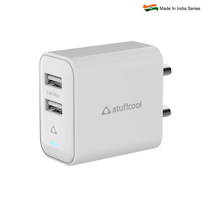 Flow 12W Dual Port Wall Charger