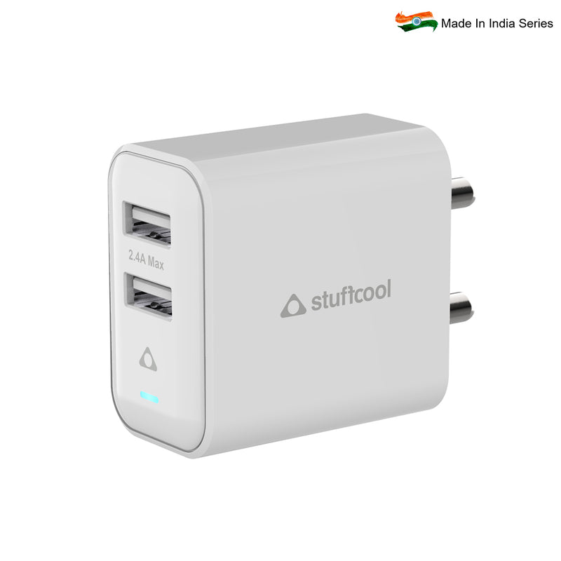 Flow 12W Dual Port Wall Charger