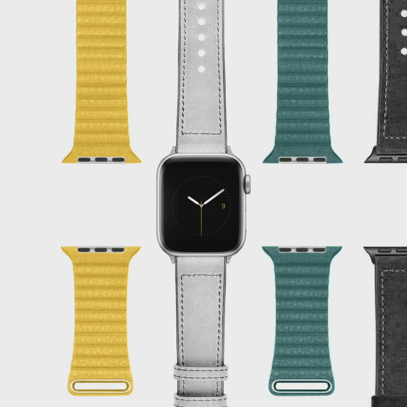 Leather Watch Band Compatible with All Apple Watch Series