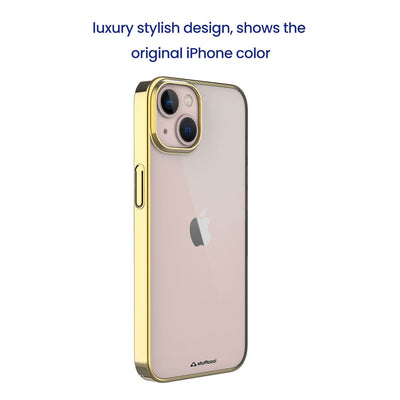 Chrome Plated Hard & Clear Back Case Cover for iPhone 14