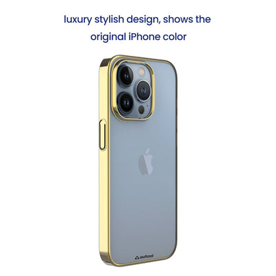 Chrome Hard & Transparent Back Cover for iPhone 14 Pro