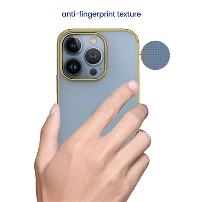 Chrome Transparent Back Cover Case for iPhone 14 Pro Max